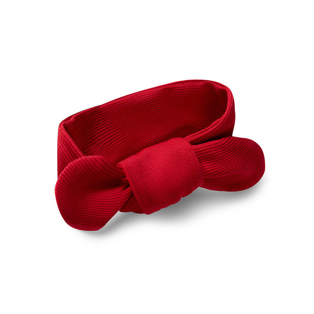 Snuggle Hunny Red Ribbed Organic Topknot