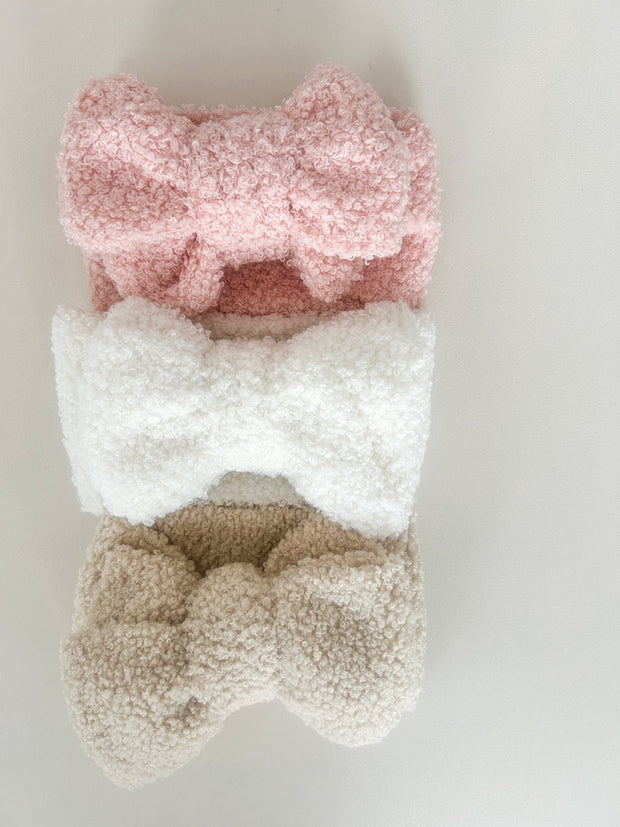 Petite & Co Teddy Bow - Beige