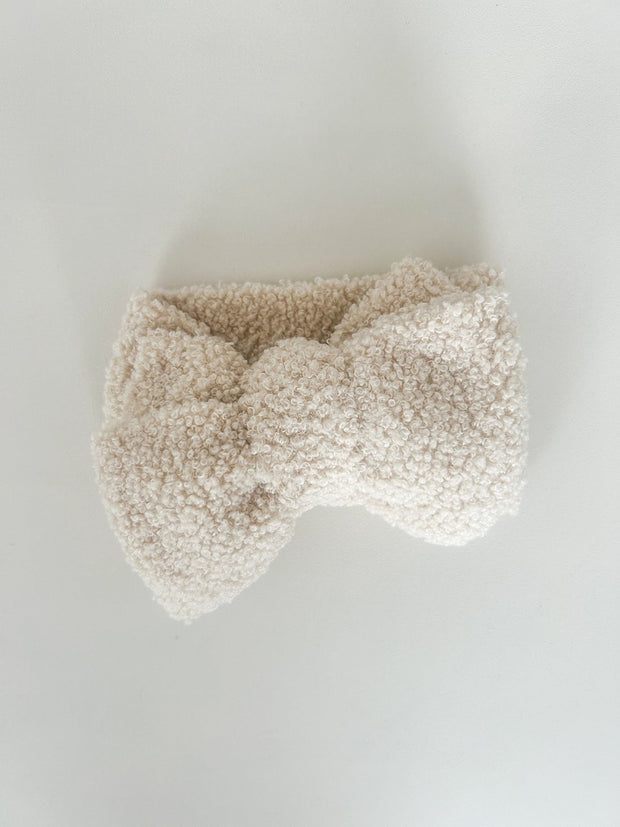 Petite & Co Teddy Bow - Beige