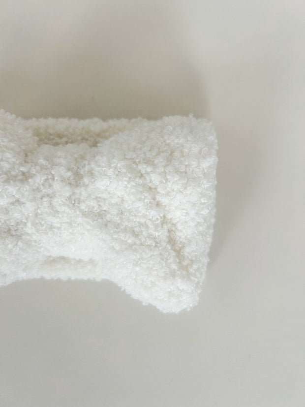 Petite & Co Teddy Bow - White