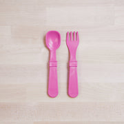 Re-Play Forks and Spoons - Bright Pink
