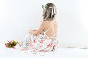A Little Lacey Lola Floral High Low Girls Dress