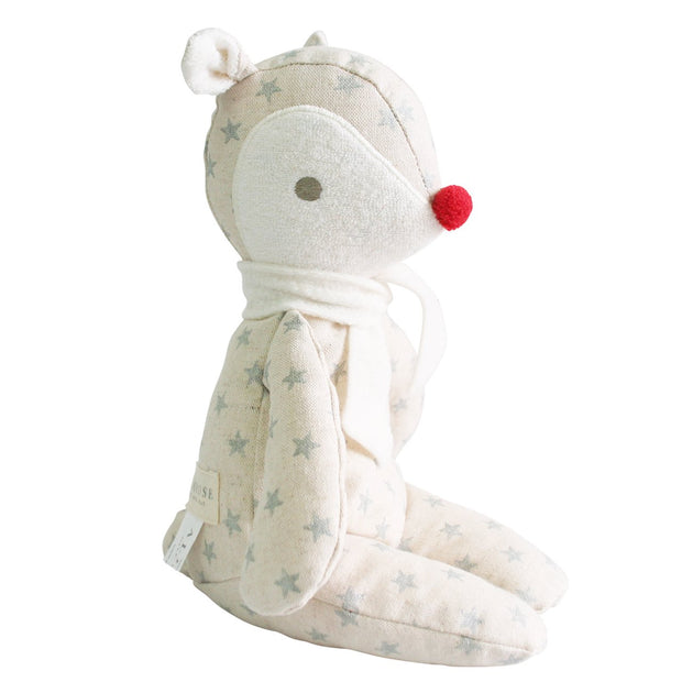 Alimrose Soft Toy – Baby Rudolph Linen Star