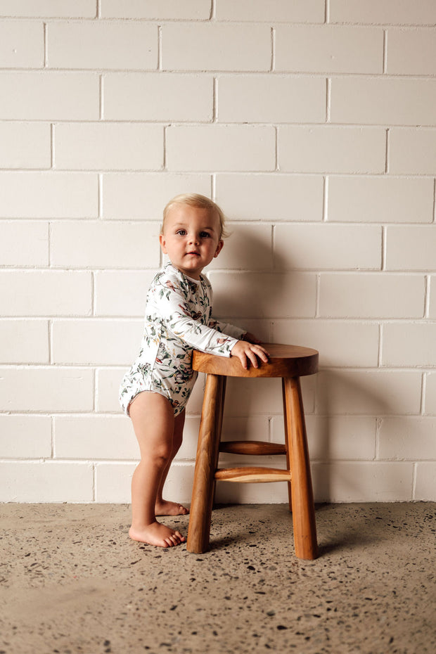 Snuggle Hunny Kids Eucalypt Long Sleeve Bodysuit