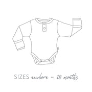 Snuggle Hunny Kids Eucalypt Long Sleeve Bodysuit