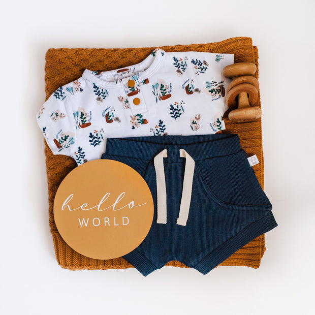 Snuggle Hunny Kids Shorts Navy