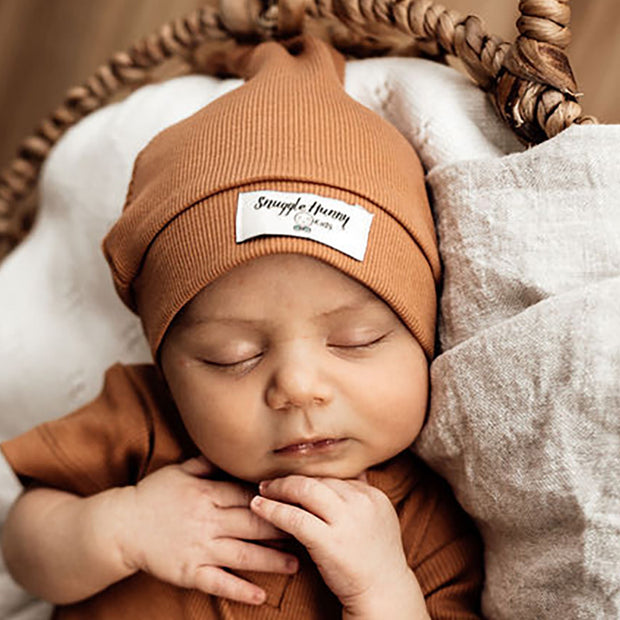 Snuggle Hunny Kids Knotted Beanie Chestnut