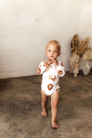 Snuggle Hunny Kids Long Sleeve Bodysuit / Lion