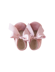 Karibou Victoria Velvet Baby Mary Jane Shoes - Vintage Rose