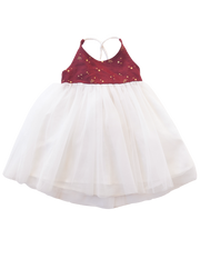 Karibou Willa Linen Tutu Dress - Golden Stars