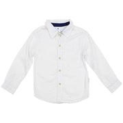 Korango Boys Classic White Shirt with Polka Dots