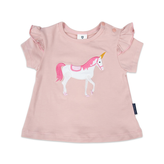 Korango Unicorn Swing Top with Print - Pink