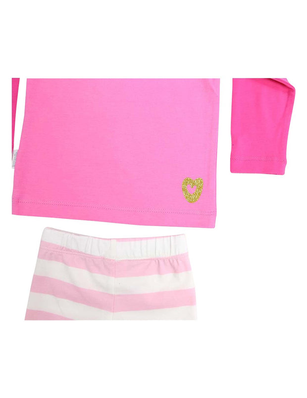 Korango Girls Long Sleeve Pink Unicorn Winter Pyjamas