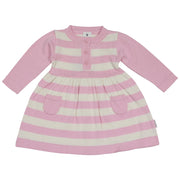 Korango Hot Air Balloon Knit Dress Pink & Beige