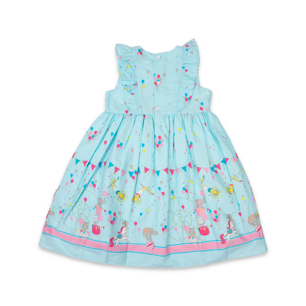 Korango Party Dress Circus Frill Dress - Blue