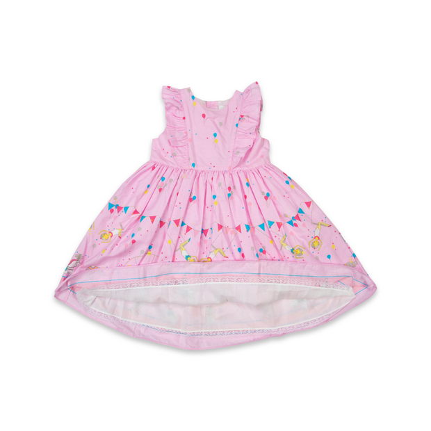 Korango Party Dress Circus Frill Dress - Pink