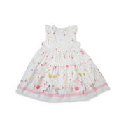 Korango Party Dress Circus Frill Dress - White