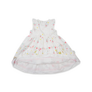 Korango Party Dress Circus Frill Dress - White