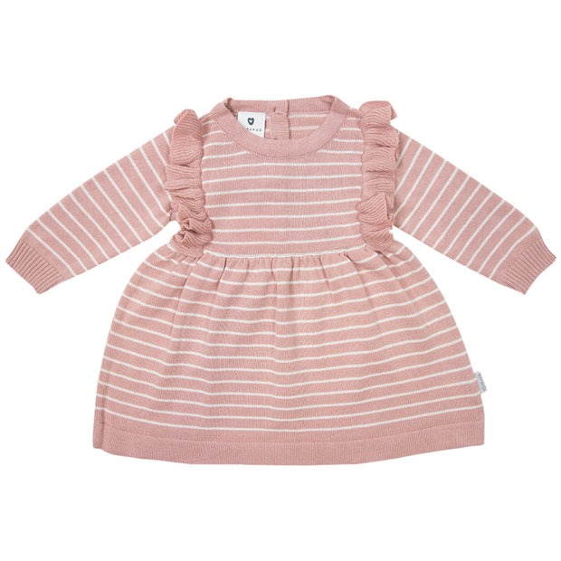 Korango Wattle We Do Striped Knit Dress - Pink