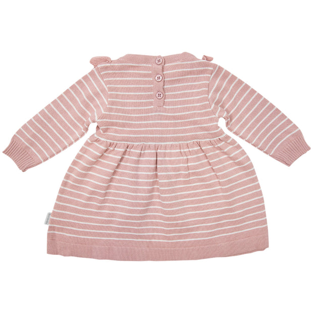 Korango Wattle We Do Striped Knit Dress - Pink
