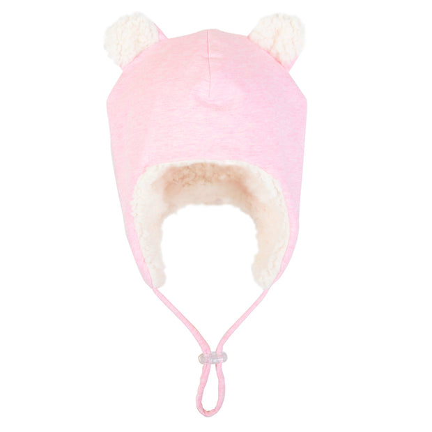 Bedhead Teddy Fleecy Baby Beanie - Pink Marle