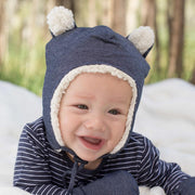 Bedhead Teddy Fleecy Beanie - Denim