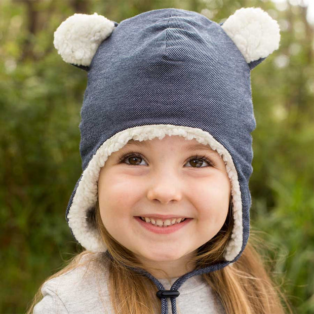 Bedhead Teddy Fleecy Beanie - Denim