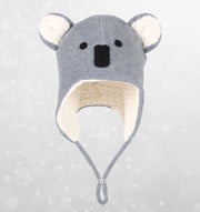 Bedhead Koala Fleecy Baby Beanie - Grey Marle