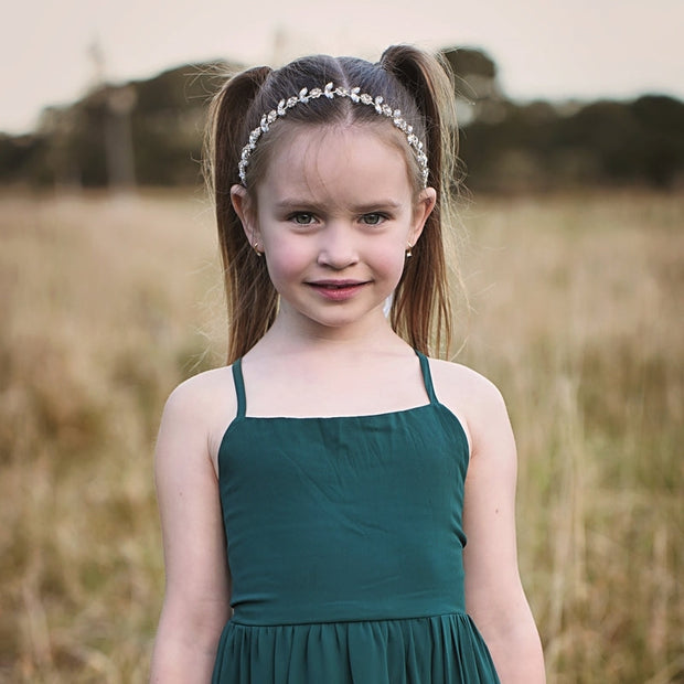 A Little Lacey Fleur Crystal Halo - Rhinestone Headband