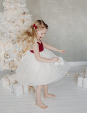 Karibou Willa Linen Tutu Dress - Golden Stars