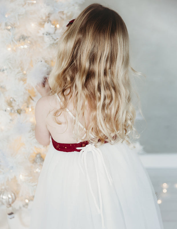 Karibou Willa Linen Tutu Dress - Golden Stars