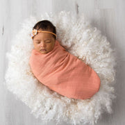Love & Lee 100% Organic Cotton Muslin Swaddles - Coral Reef