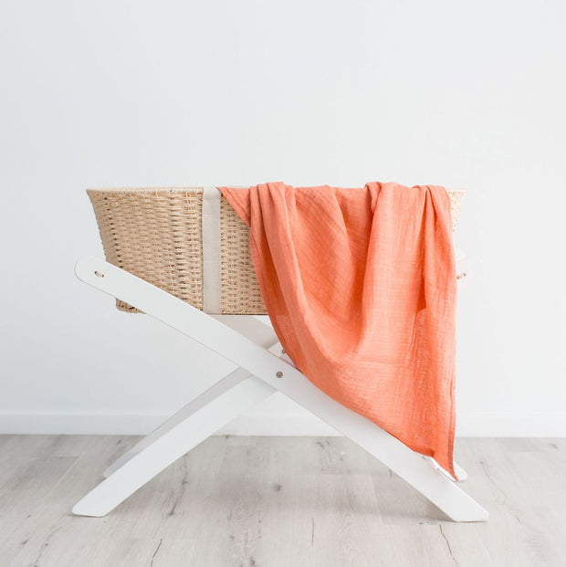 Love & Lee 100% Organic Cotton Muslin Swaddles - Coral Reef