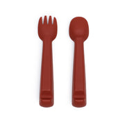 We Might Be Tiny Feedie Fork & Spoon Set - Rust