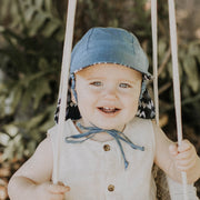 Bedhead Reversible Baby Flap Sun Hat - Scout / Steele