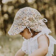 Bedhead Reversible Baby Flap Sun Hat - Winnie / Blanc