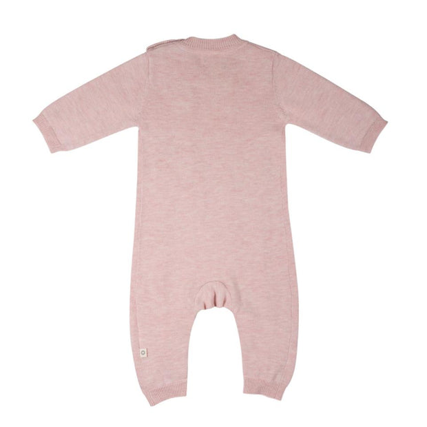Jujo Baby Fine Cable Onesie Blush Pink