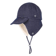 Bedhead Fleecy Legionnaire Winter Hat with Strap - Denim
