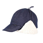 Bedhead Fleecy Legionnaire Winter Hat with Strap - Denim