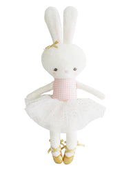 Alimrose Hannah Ballerina Bunny 28cm Pink Gold