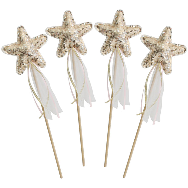 Alimrose Star Wand - Gold Sequin