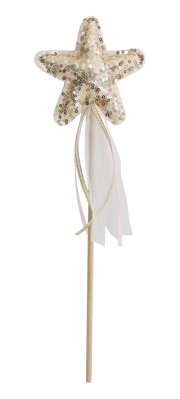 Alimrose Star Wand - Gold Sequin