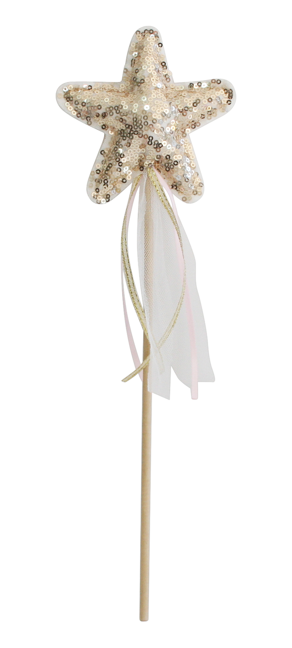Alimrose Star Wand - Gold Sequin