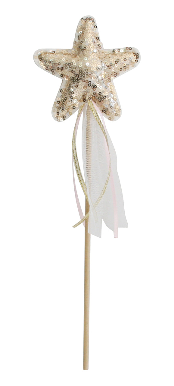 Alimrose Star Wand - Gold Sequin