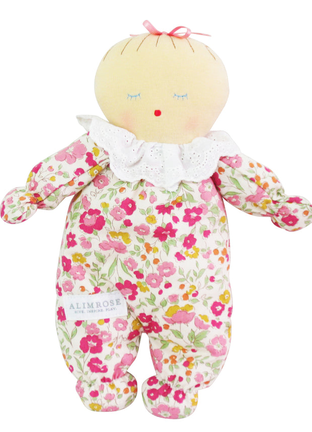 Alimrose Asleep Awake Baby Doll 24cm  - Rose Garden