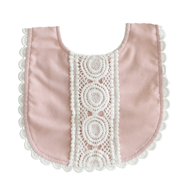 Alimrose Olivia Bib Pink Linen