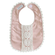 Alimrose Olivia Bib Pink Linen