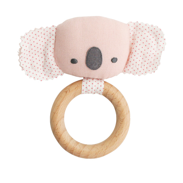 Alimrose Baby Koala Teether Rattle - Pink