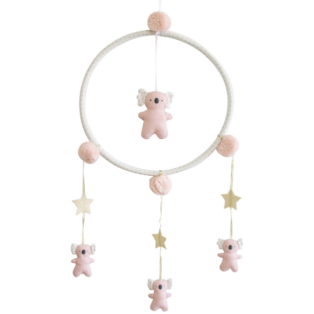Alimrose Whimsy Koala Mobile Pink