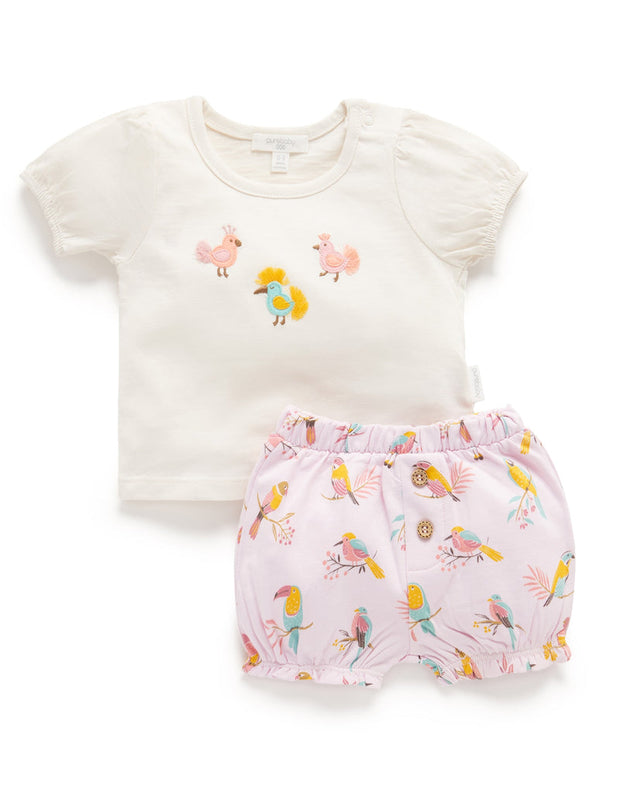 Purebaby Baby Girls Parrot Set